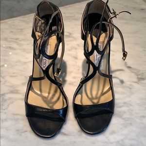 Jimmy choo size 38 lance sandals black